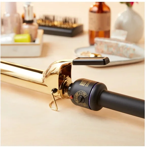 1 1/4 Hot Tools Gold and Black Curling Iron Professional Stylist 04 04 2…